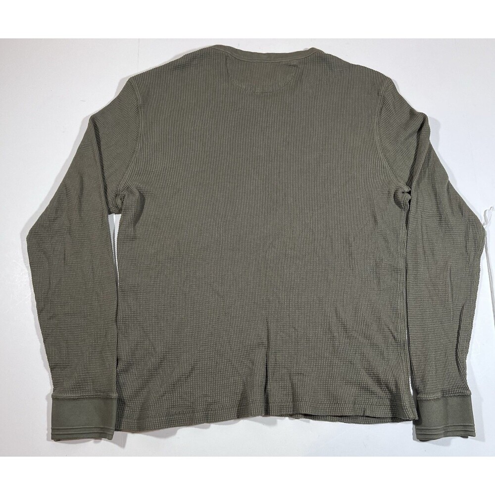 Faherty Thermal Knitwear Long Sleeve Green Shirt Men's Size XL - Picture 7 of 7